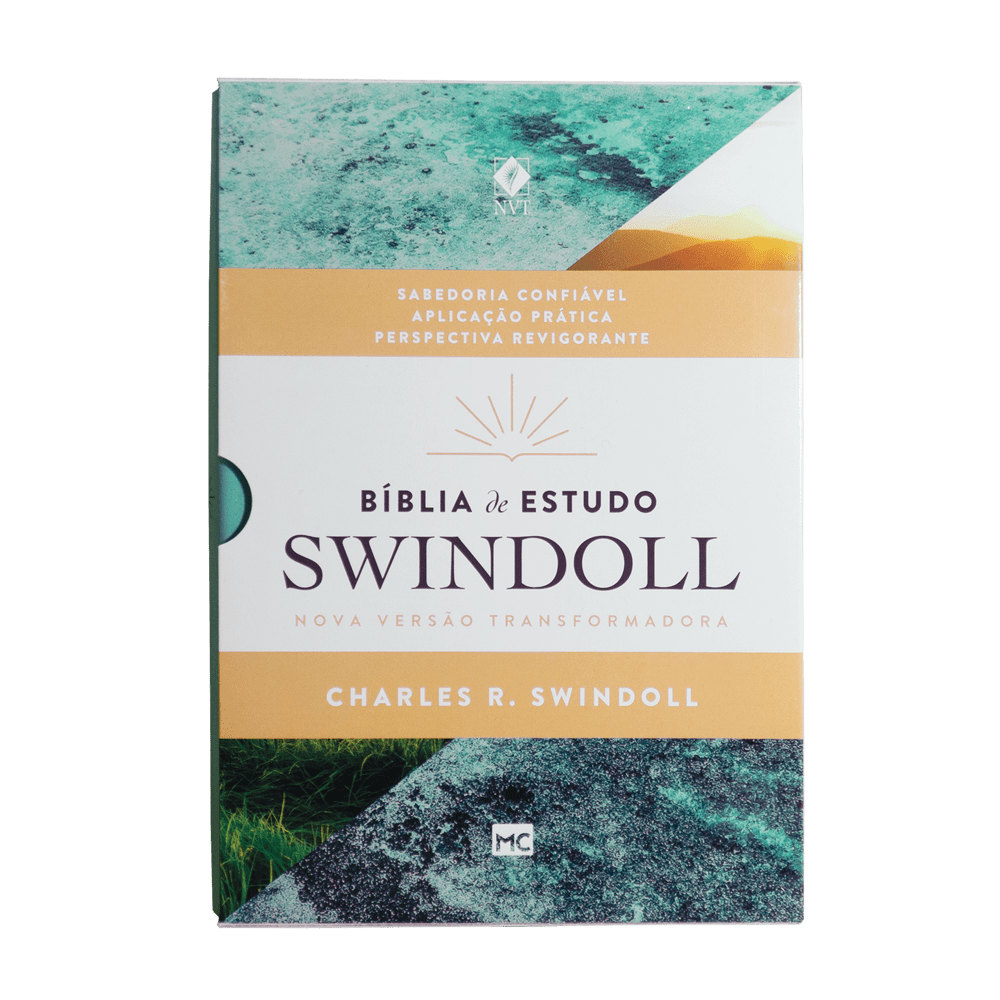 BÍBLIA DE ESTUDO SWINDOLL AQUA