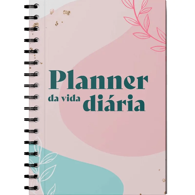 PLANNER DA VIDA DIÁRIA | CAPA DURA ESPIRAL COR PASTEL