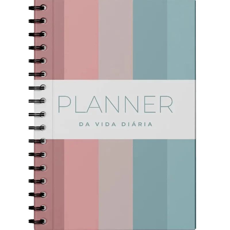 PLANNER DA VIDA DIÁRIA | CAPA DURA ESPIRAL LISTRADO