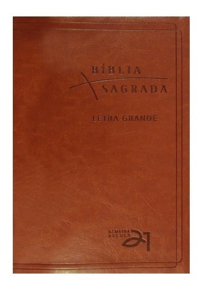 Bíblia Almeida Século 21 letra grande brochura - Verde c/ capa cristal