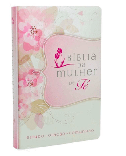 BÍBLIA DA MULHER DE FÉ NVI LUXO FLORES 