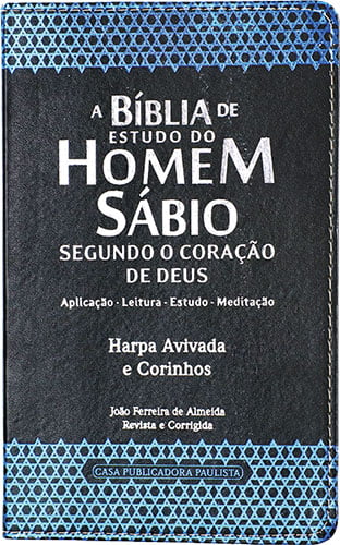 A Bíblia de Estudo do Homem Sábio e com Harpa e Corinhos