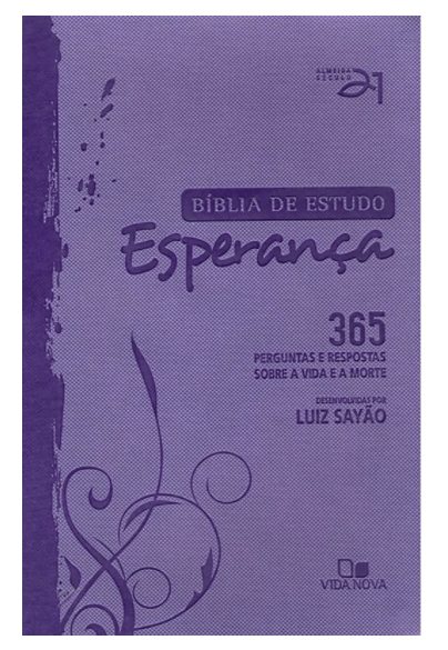 BÍBLIA DE ESTUDO ESPERANÇA - CAPA LILÁS