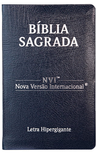 BÍBLIA  NVI LETRA HIPERGIGANTE CAPA LUXO COVERBOOK – AZUL