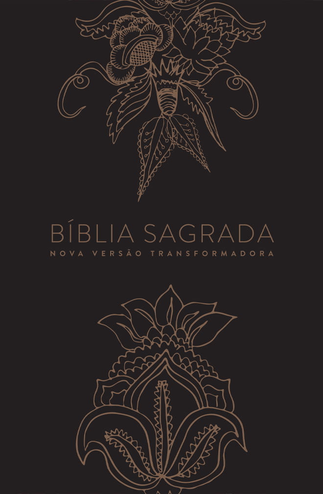 BÍBLIA NVT – INDIAN FLOWERS DOURADA (CAPA DURA - LETRA NORMAL)