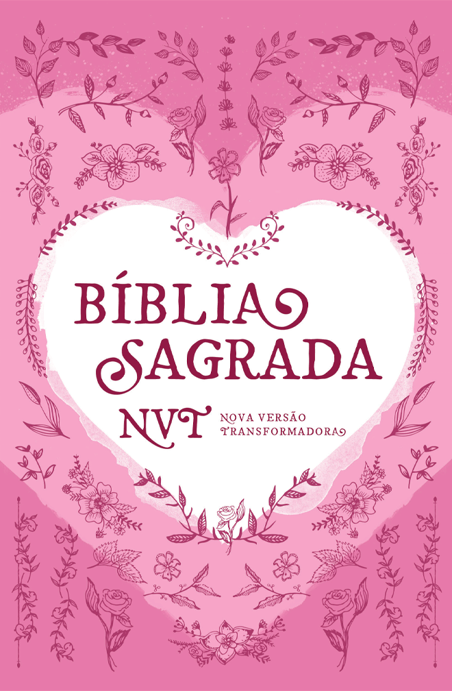 BÍBLIA NVT – LN CORAÇÃO ROSA
