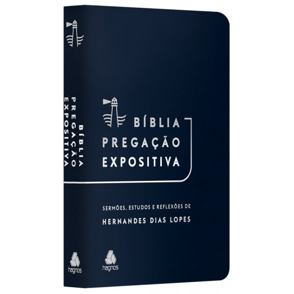 BÍBLIA PREGAÇÃO EXPOSITIVA | RA | PU LUXO AZUL ESCURO