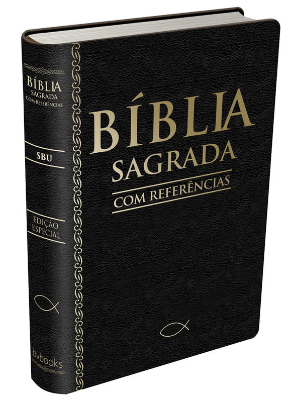 BÍBLIA SAGRADA COM REFERÊNCIAS – SBU (PRETA)