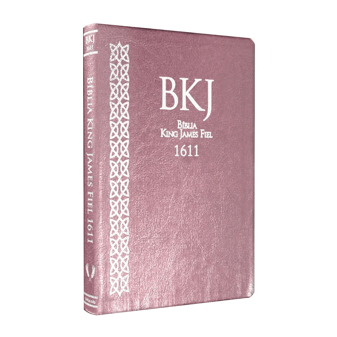 BÍBLIA KING JAMES 1611 - ULTRAFINA SLIM COM SUBTÍTULOS (ROSA PEROLADO)