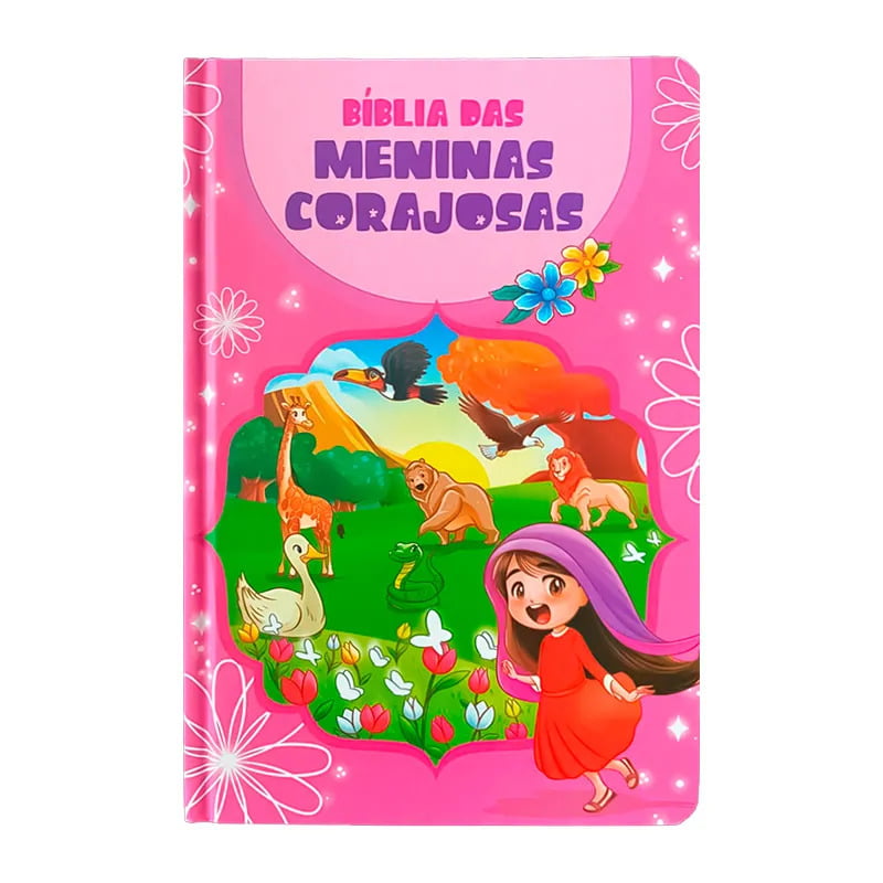 BÍBLIA DAS MENINAS CORAJOSAS NVA FULL COLOR - ROSA