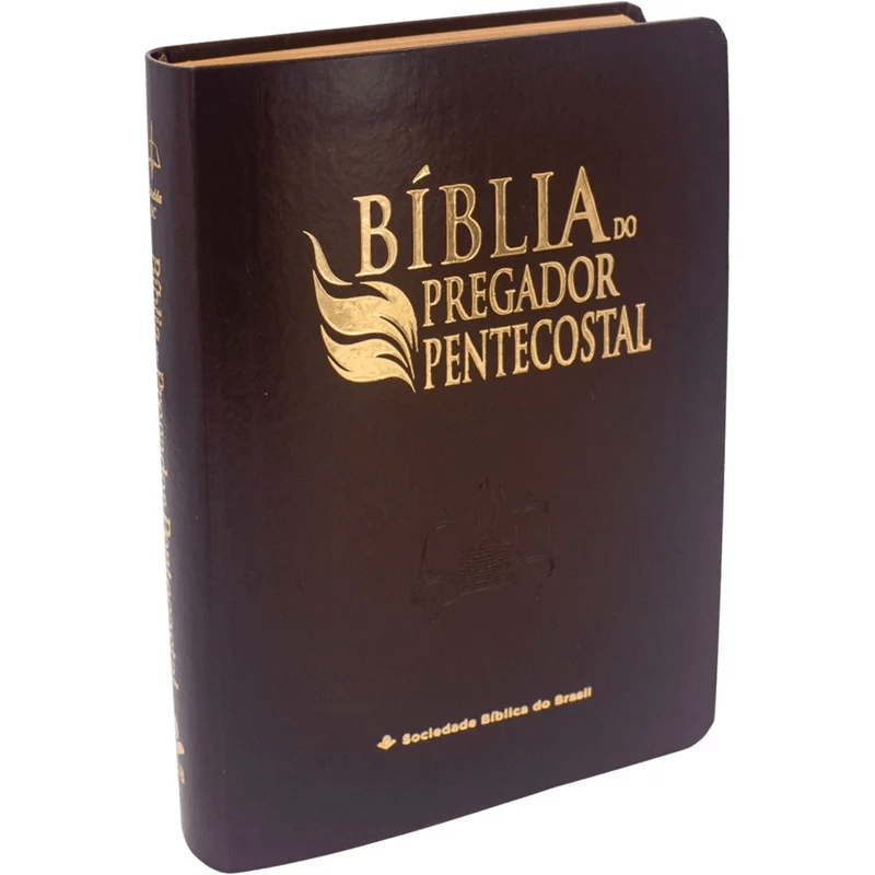 BÍBLIA DO PREGADOR PENTECOSTAL MÉDIA | ARC | LETRA NORMAL | CAPA LUXO MARROM