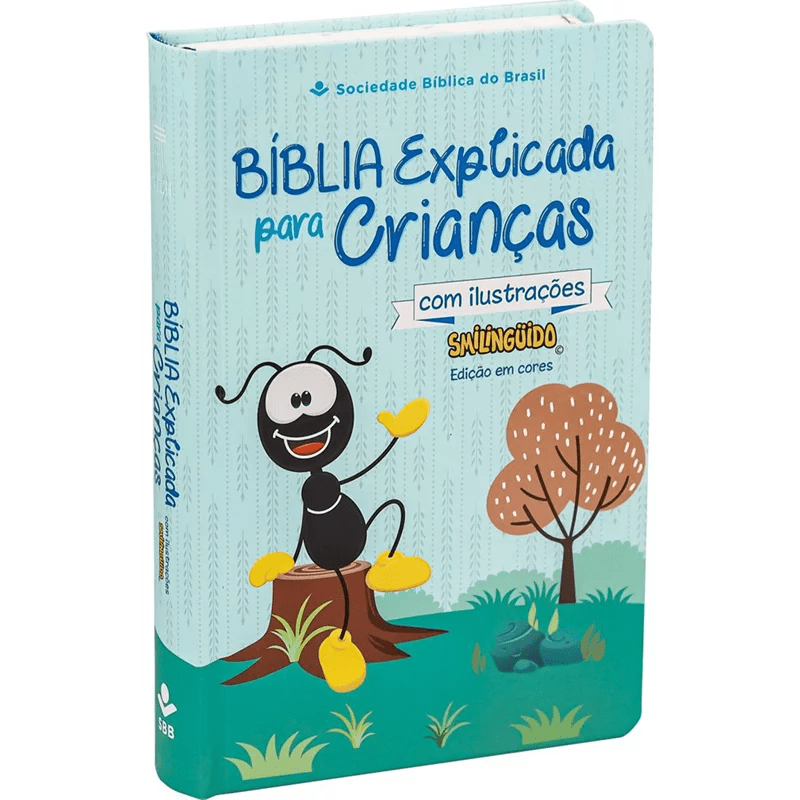 BÍBLIA EXPLICADA PARA CRIANÇAS | SMILINGUIDO| NTLH | CAPA DURA AZUL