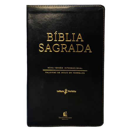 BÍBLIA NVI LEITURA PERFEITA - LETRA NORMAL - CAPA PRETA - LETRAS DE JESUS EM VERMELHO