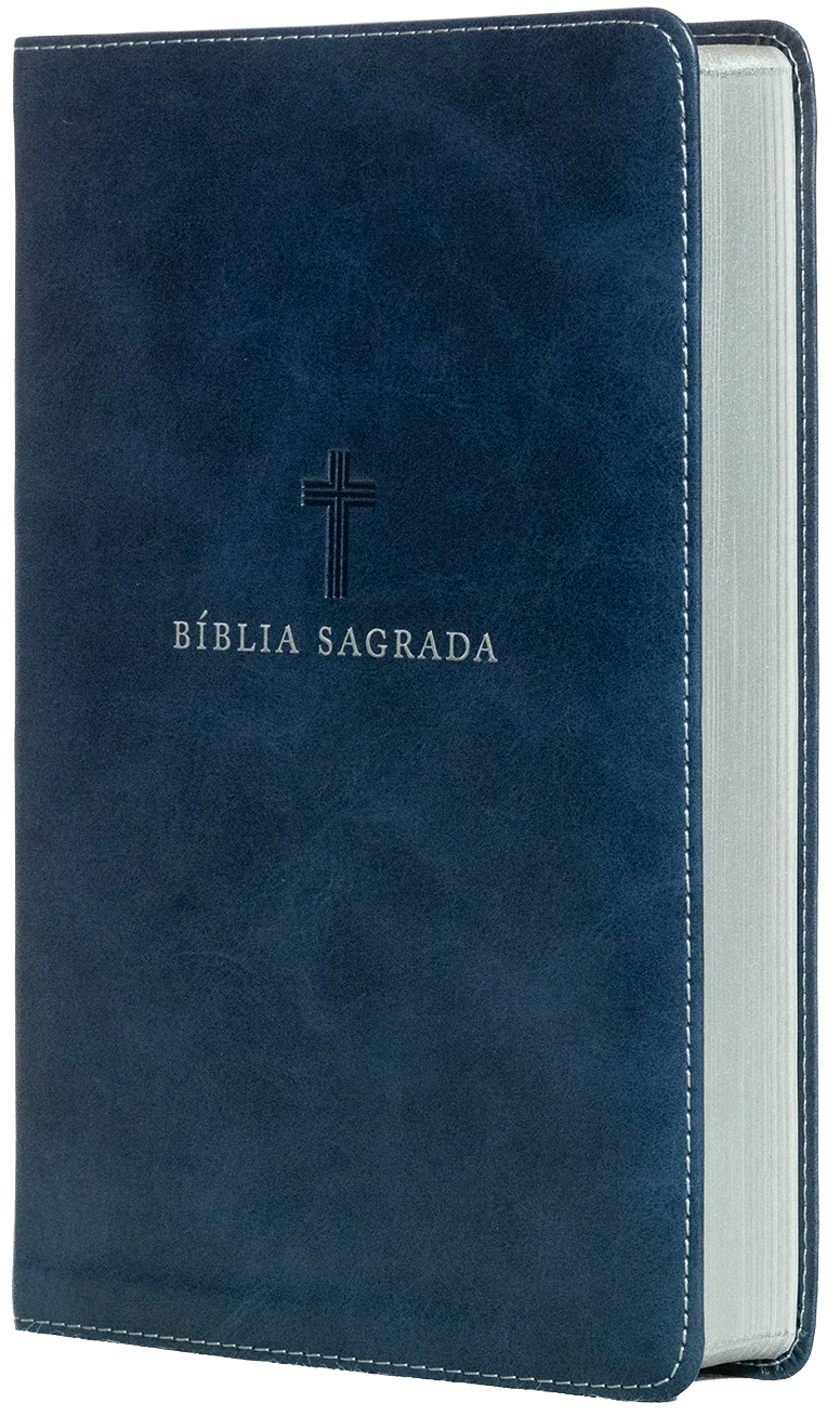 BÍBLIA NVI, LETRA GRANDE, COURO-SOFT AZUL, LEITURA PERFEITA