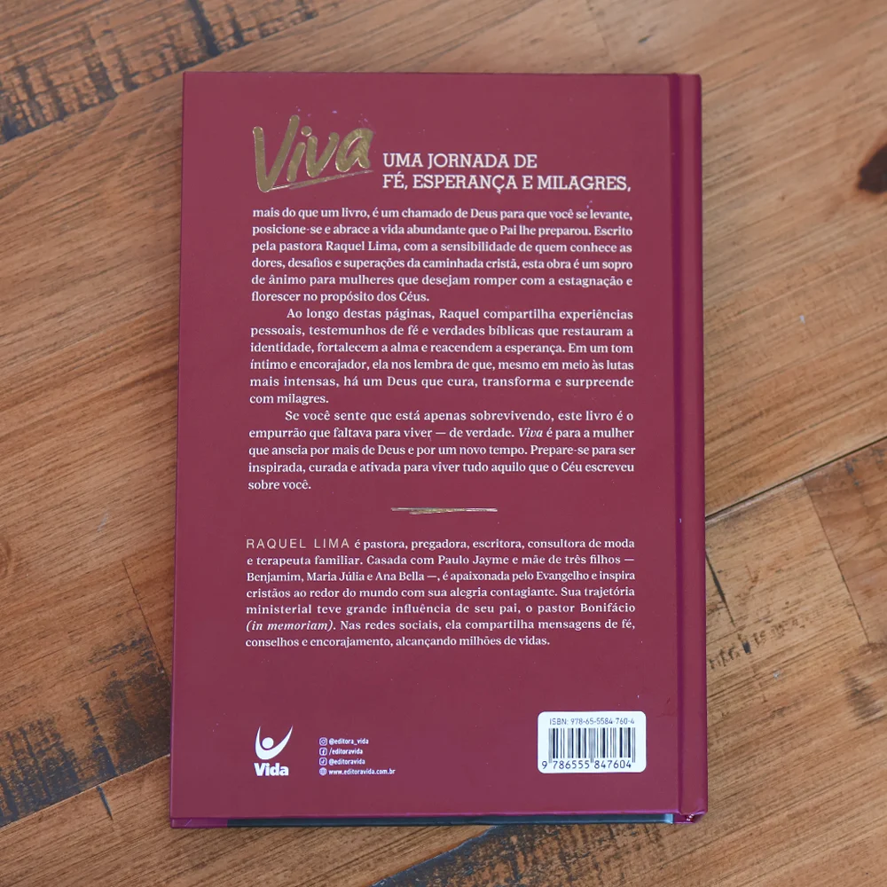 VIVA - UMA JORNADA DE FÉ, ESPERANÇA E MILAGRES - RAQUEL LIMA