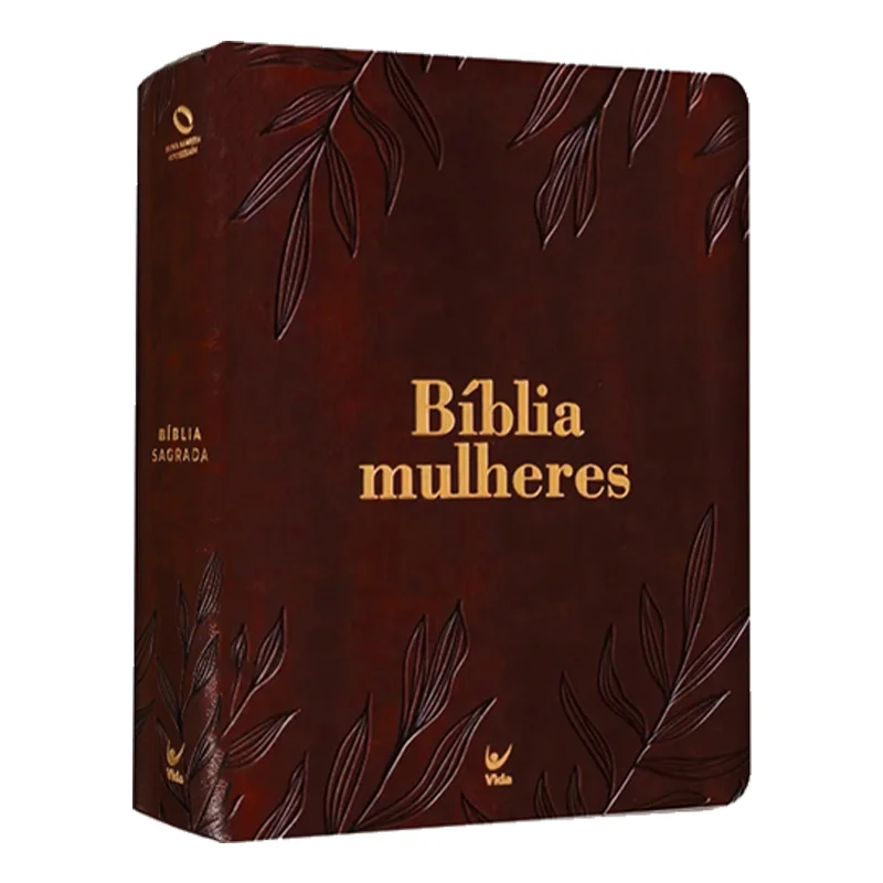 BÍBLIA MULHERES - VIVIANE MARTINELLO - NAA - ESPAÇO PARA ANOTAÇÕES - FOLHAS MARROM