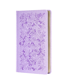 BÍBLIA SAGRADA SLIM ACF, LUXO, COURO-SOFT SOBRE CAPA DURA, LAVANDA, JARDIM