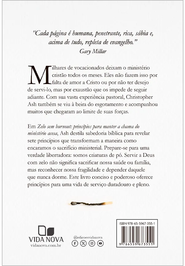 ZELO SEM BURNOUT - PRINCÍPIOS PARA MANTER A CHAMA DO MINISTÉRIO ACESA