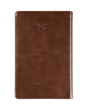 THE PURPOSE BOOK: BÍBLIA SAGRADA, A21, CAPA COURO-SOFT MARROM, CRUZ
