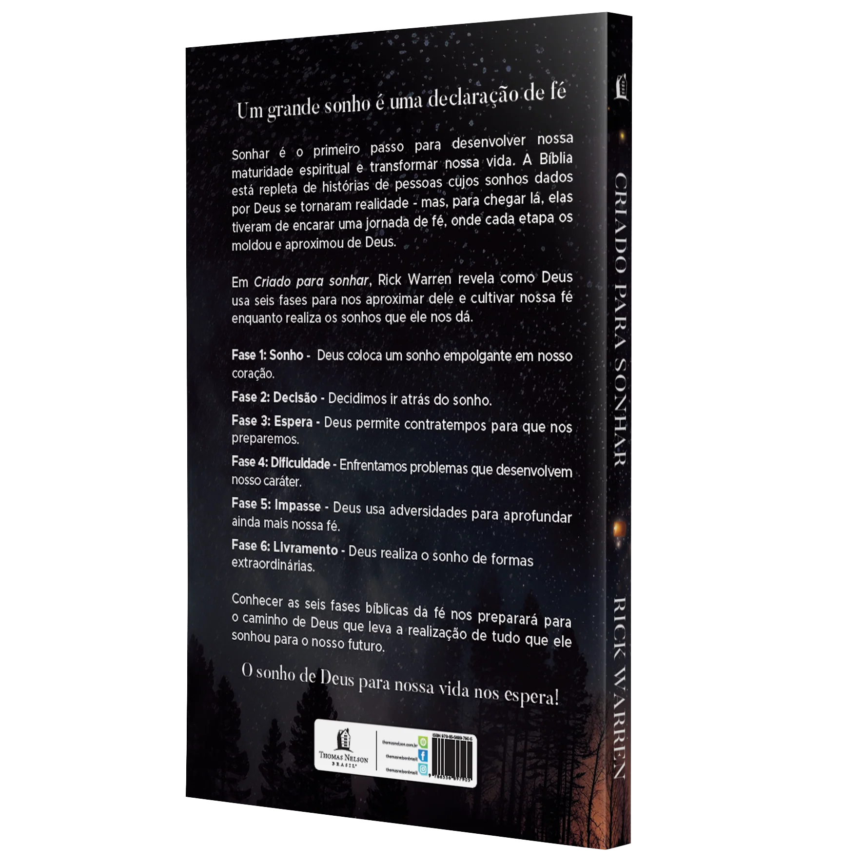 CRIADO PARA SONHAR - AS 6 FASES QUE DEUS USA PARA O CRESCIMENTO DA SUA FÉ