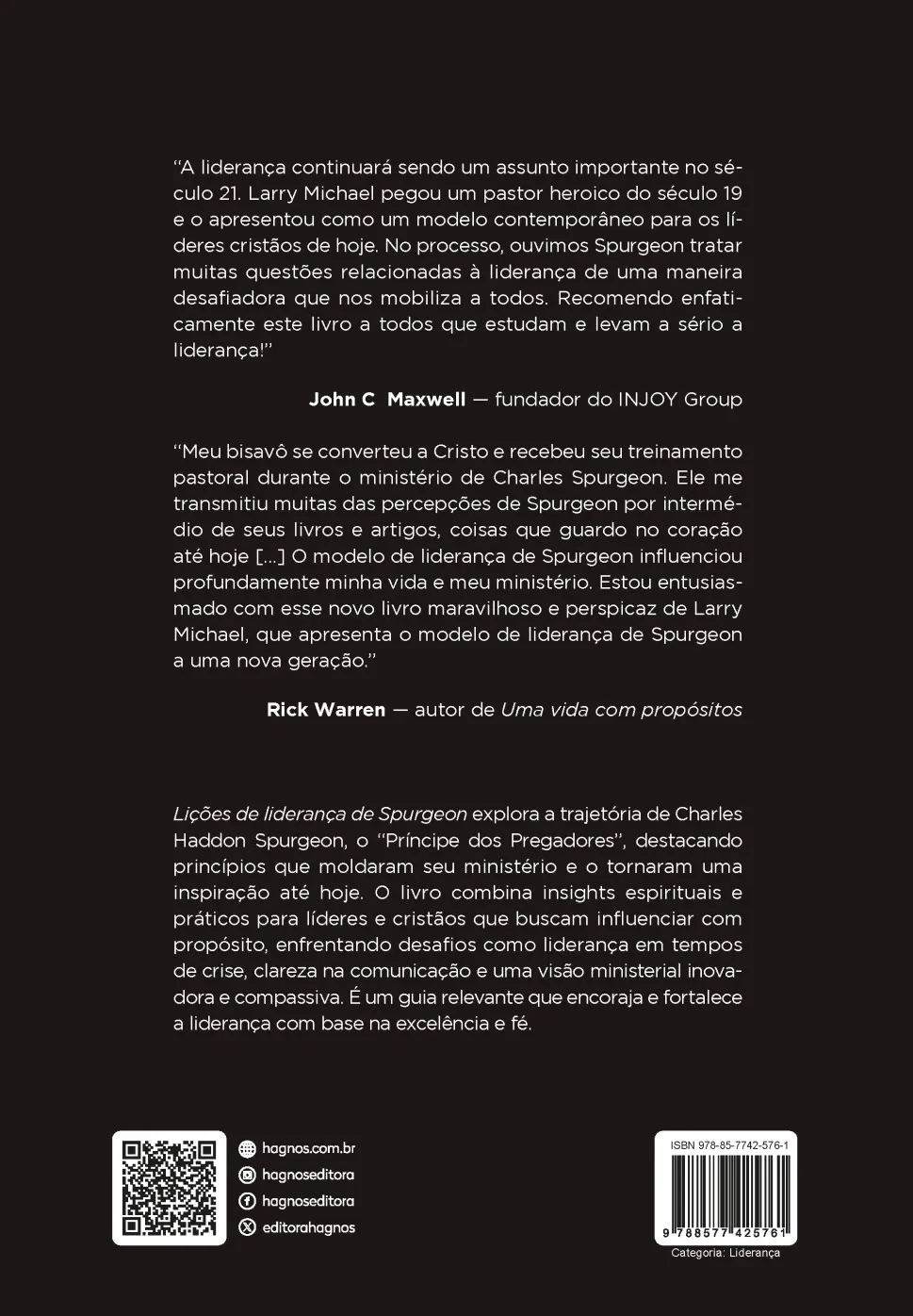 LIÇÕES DE LIDERANÇA DE SPURGEON
