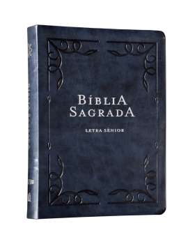 BÍBLIA NVI, LETRA SÊNIOR, COURO-SOFT AZUL, LEITURA PERFEITA