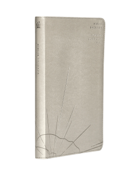 BÍBLIA SAGRADA SLIM ACF, LUXO, COURO-SOFT, CINZA