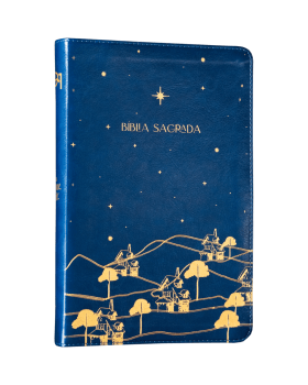 THE PURPOSE BOOK: BÍBLIA SAGRADA, A21, CAPA COURO-SOFT AZUL, REINO