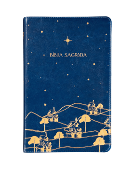 THE PURPOSE BOOK: BÍBLIA SAGRADA, A21, CAPA COURO-SOFT AZUL, REINO