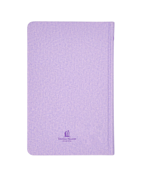 BÍBLIA SAGRADA SLIM ACF, LUXO, COURO-SOFT SOBRE CAPA DURA, LAVANDA, JARDIM