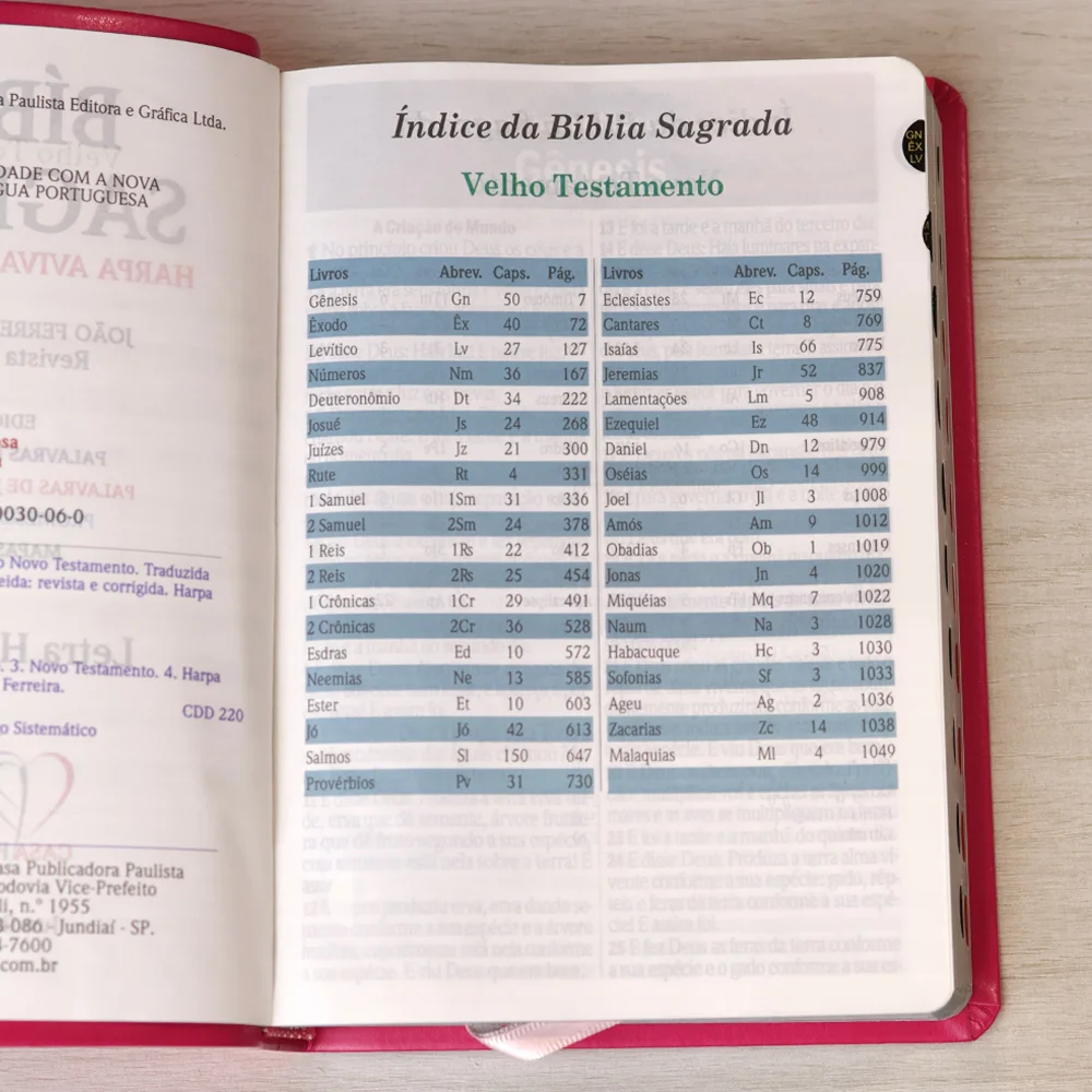 BÍBLIA SAGRADA | LETRA HIPERGIGANTE | ARC | HARPA AVIVADA E CORINHOS | CAPA PU LUXO FLORAL MARGARIDA PINK