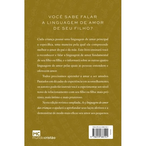 AS 5 LINGUAGENS DO AMOR DAS CRIANÇAS - 2° EDIÇÃO