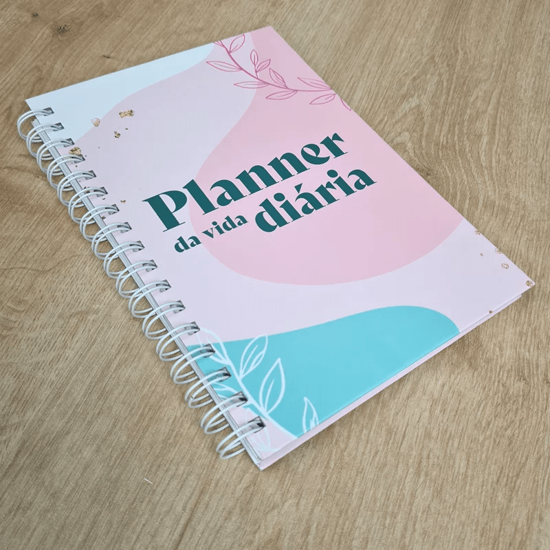 PLANNER DA VIDA DIÁRIA | CAPA DURA ESPIRAL COR PASTEL