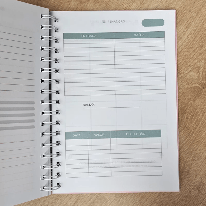 PLANNER DA VIDA DIÁRIA | CAPA DURA ESPIRAL COR PASTEL