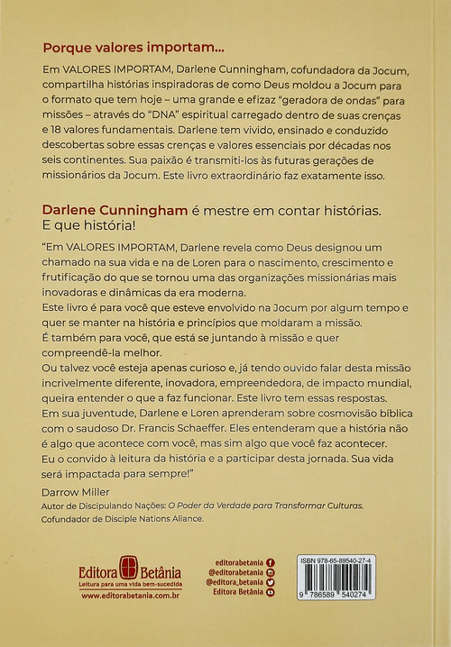 VALORES IMPORTAM - DARLENE CUNNINGHAM COM DAWN GAUSLIN & SEAN LAMBERT