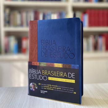 BÍBLIA BRASILEIRA DE ESTUDO - MARROM / AZUL