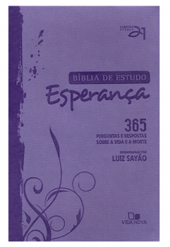 BÍBLIA DE ESTUDO ESPERANÇA - CAPA LILÁS