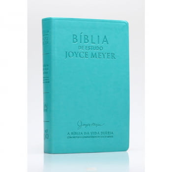 BÍBLIA DE ESTUDO JOYCE MEYER - AZUL TIFFANY