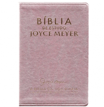 BÍBLIA DE ESTUDO JOYCE MEYER - ROSA