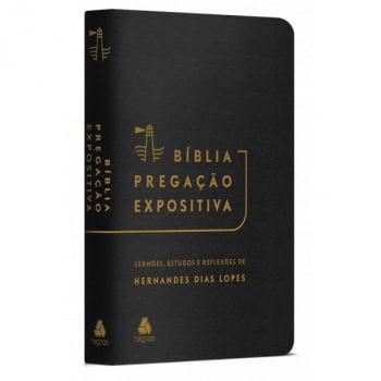 BÍBLIA PREGAÇÃO EXPOSITIVA | RA | PU LUXO PRETO