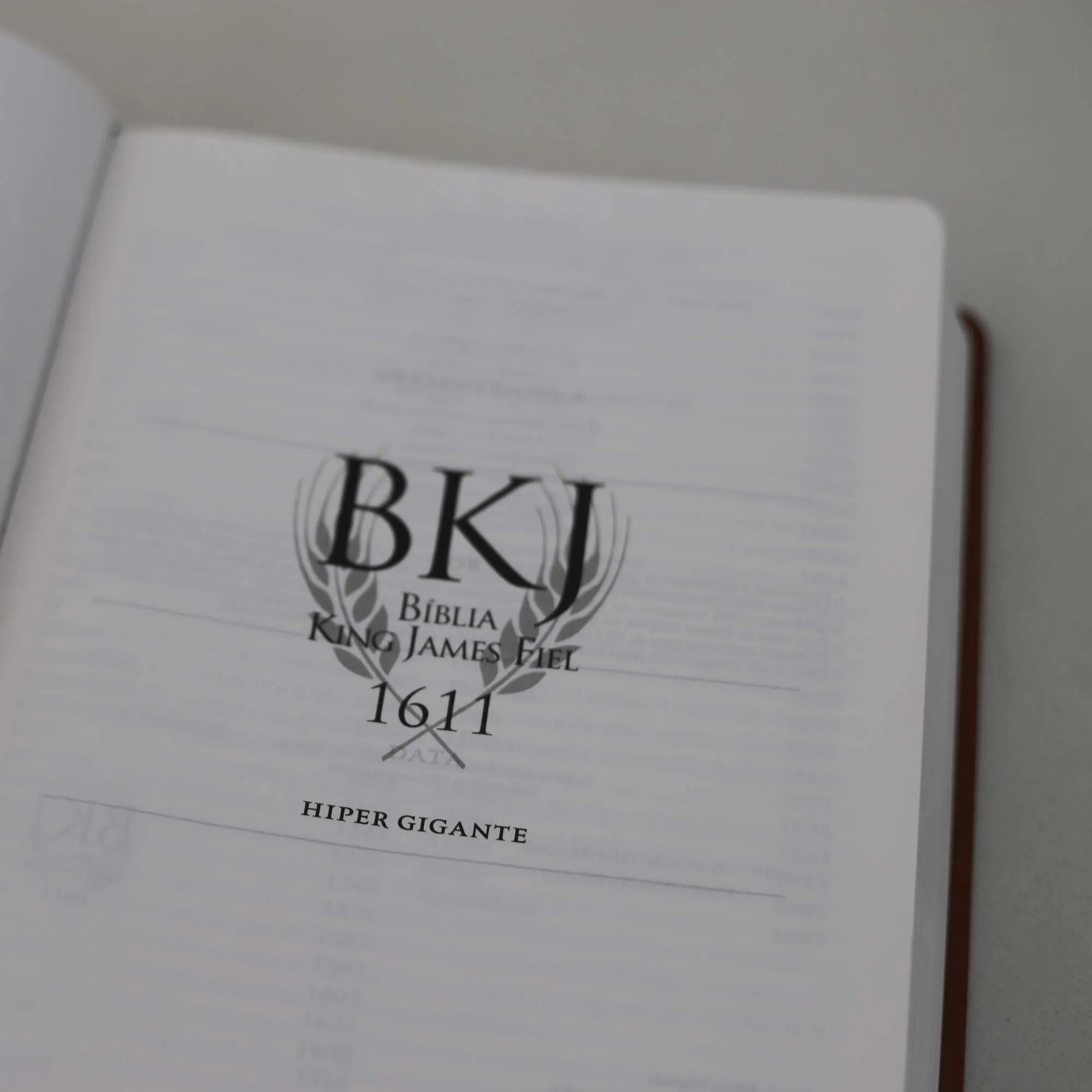 BÍBLIA BKJ FIEL 1611 HIPER GIGANTE - CAPA MARROM