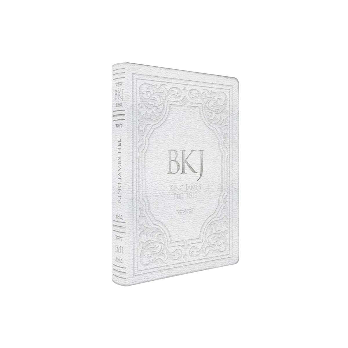 BÍBLIA KING JAMES FIEL 1611 EXTRA GIGANTE LUXO - CAPA BRANCA (BORDA PRATEADA)