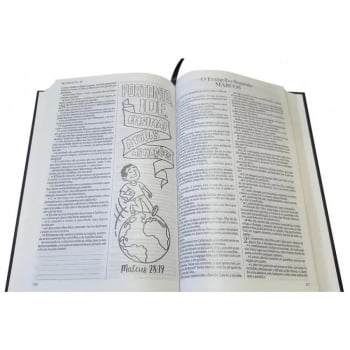 BÍBLIA SLIM - KING JAMES 1611- LETTERING BIBLE - CAPA DURA ILUSTRADA - ELE VEIO E MORREU NA CRUZ