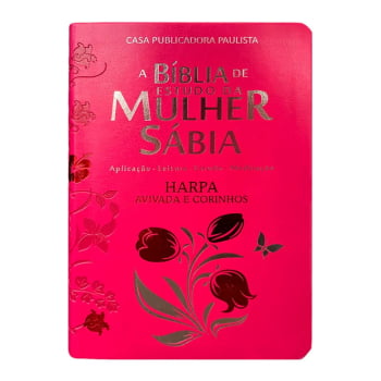 Bíblia de Estudo Mulher Sábia - ARC Full Color C/Harpa Tulipa Pink Bíblia de Estudo Mulher Sábia - ARC Full Color C/Harpa Tulipa Pink