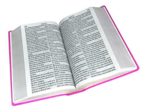 BÍBLIA JUMBO ARC COM HARPA E CORINHOS - COVERBOOK COMPACTA ROSA