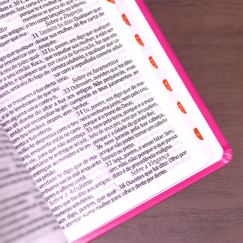 BÍBLIA SAGRADA COM HARPA AVIVADA E CORINHOS | ARA | LETRA HIPERGIGANTE | C/ ÍNDICE CAPA PU PINK