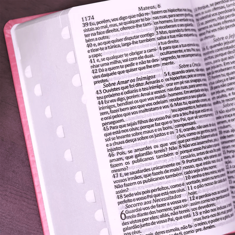BÍBLIA SAGRADA COM HARPA AVIVADA E CORINHOS | ARA | LETRA HIPERGIGANTE | C/ ÍNDICE CAPA PU ROSA