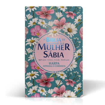 BOX BÍBLIA DE ESTUDO DA MULHER SÁBIA + LIVRO MULHERES DA BÍBLIA - JARDIM MARGARIDAS