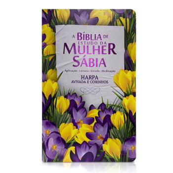 BOX BÍBLIA DE ESTUDO DA MULHER SÁBIA + LIVRO MULHERES DA BÍBLIA - JARDIM TULIPAS