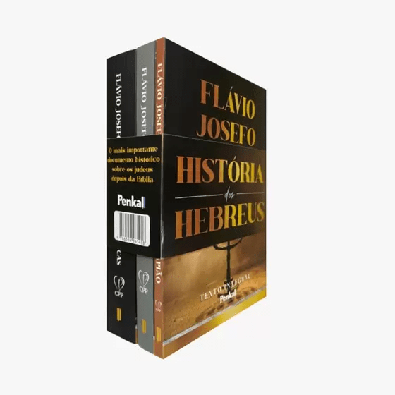 BOX COM 3 LIVROS A HISTORIA DOS HEBREUS FLÁVIO JOSEFO - BROCHURA